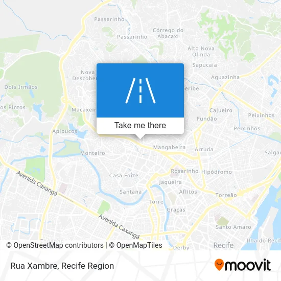 Rua Xambre map