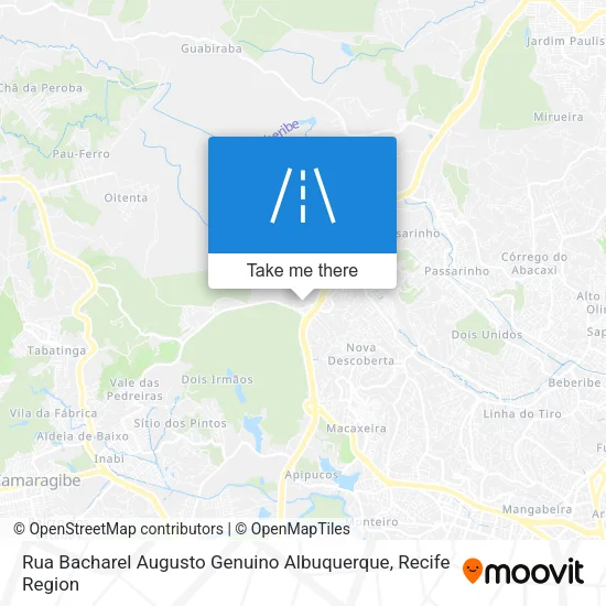 Rua Bacharel Augusto Genuino Albuquerque map