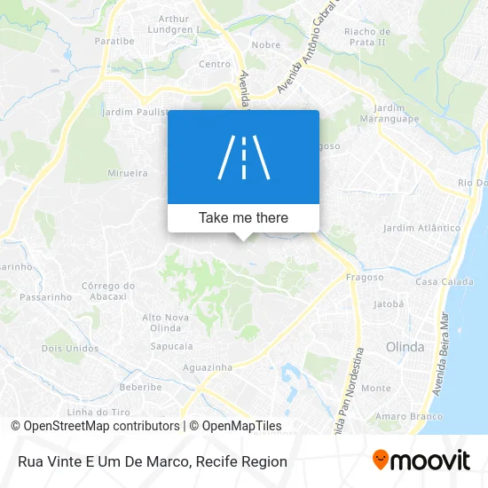 Rua Vinte E Um De Marco map