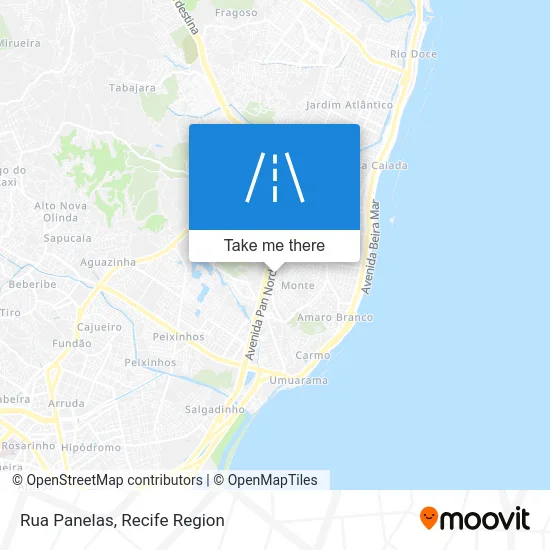 Rua Panelas map