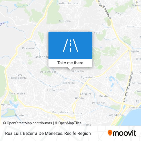 Rua Luís Bezerra De Menezes map