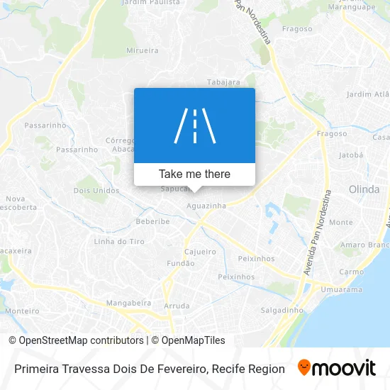 Primeira Travessa Dois De Fevereiro map