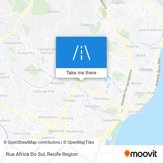 Rua Africa Do Sul map