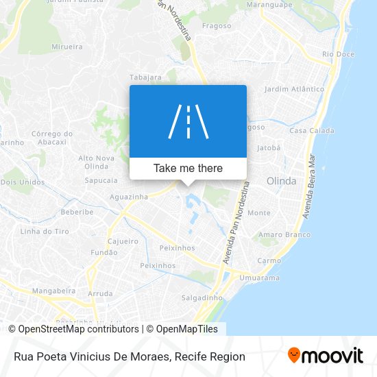 Rua Poeta Vinicius De Moraes map
