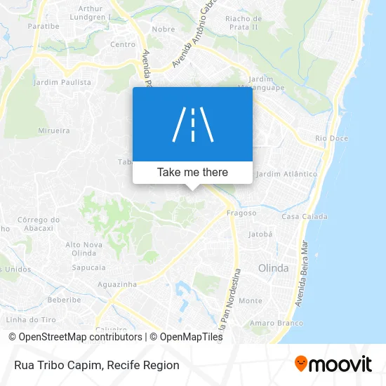 Rua Tribo Capim map