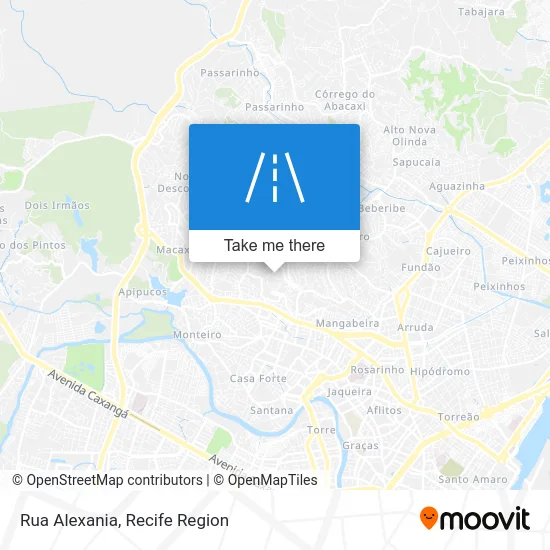 Rua Alexania map