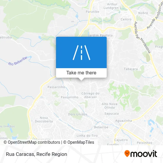Rua Caracas map