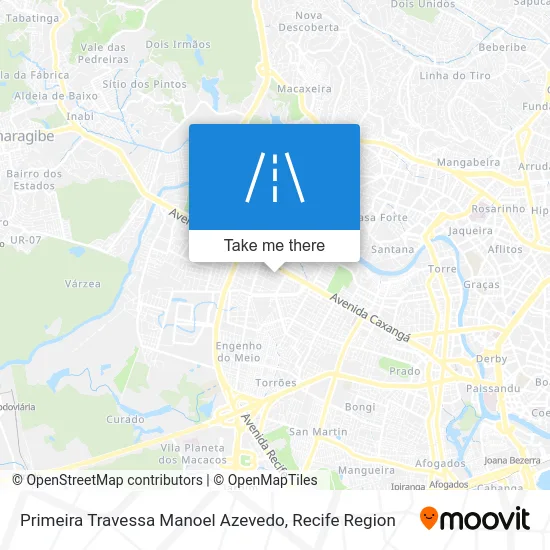Primeira Travessa Manoel Azevedo map