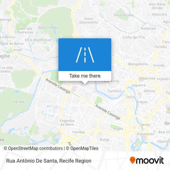Rua Antônio De Santa map