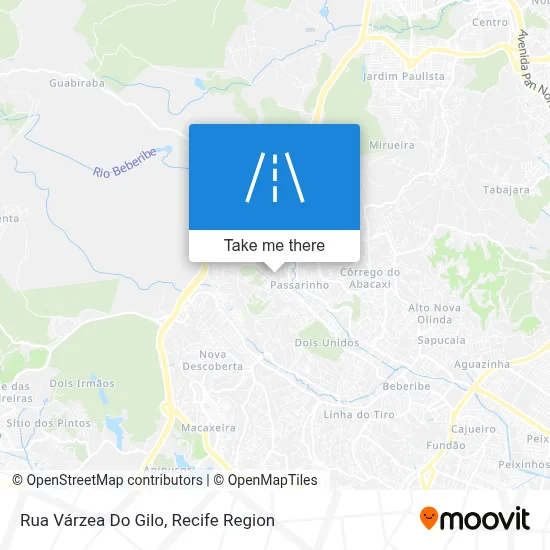 Rua Várzea Do Gilo map