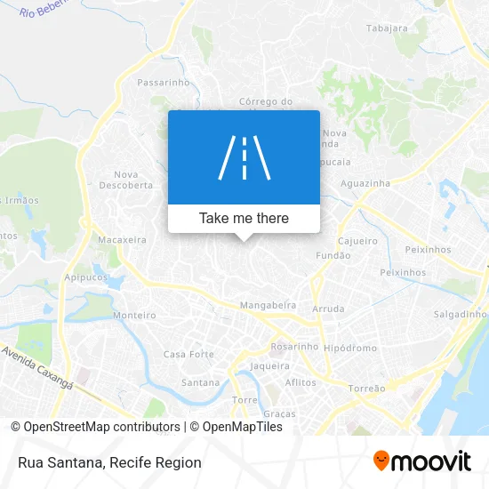 Rua Santana map