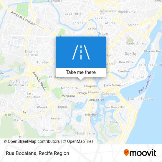 Rua Bocaiana map