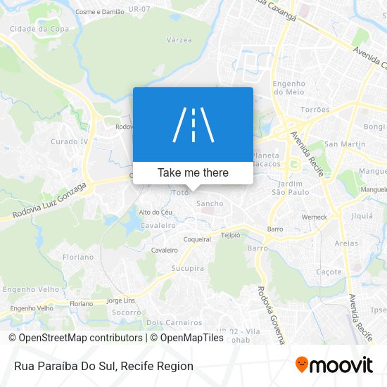 Rua Paraíba Do Sul map
