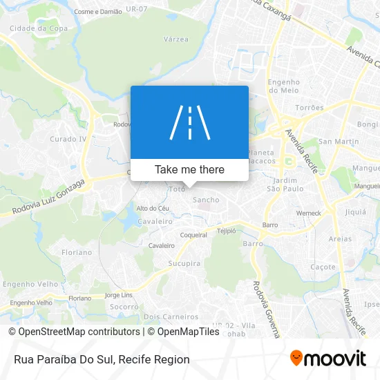 Rua Paraíba Do Sul map