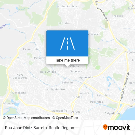 Rua Jose Diniz Barreto map