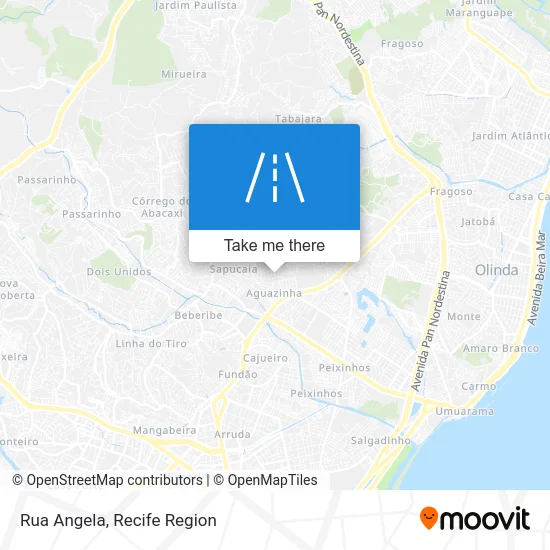 Rua Angela map