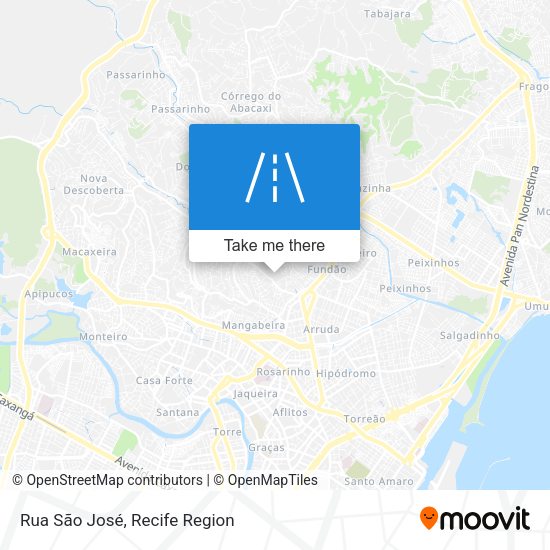 Rua São José map