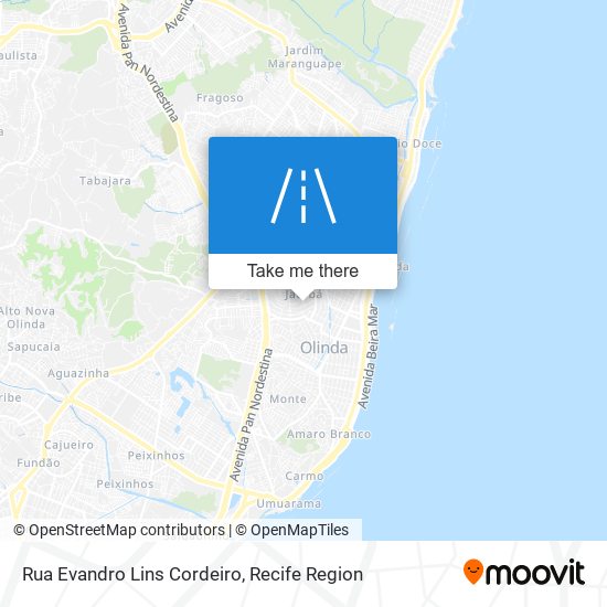 Rua Evandro Lins Cordeiro map