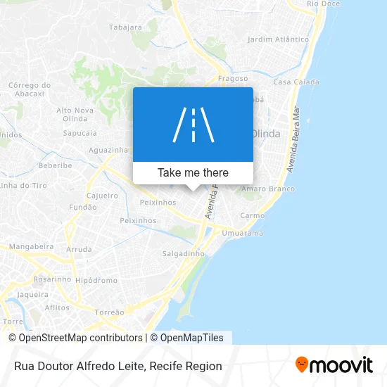 Rua Doutor Alfredo Leite map
