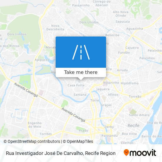 Rua Investigador José De Carvalho map