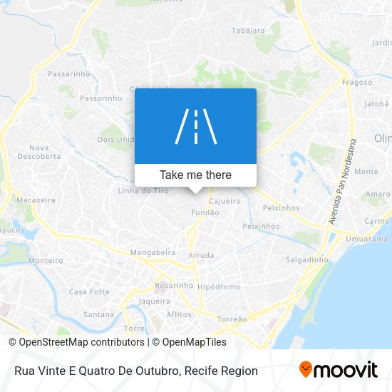 Rua Vinte E Quatro De Outubro map