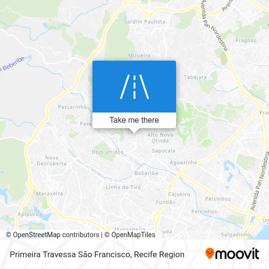 Primeira Travessa São Francisco map