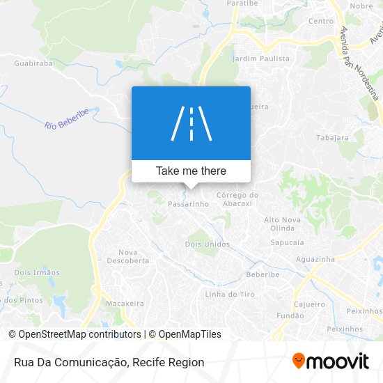 Rua Da Comunicação map