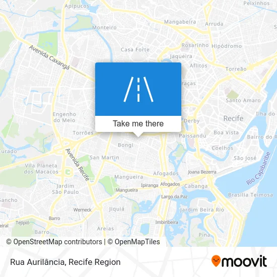 Rua Aurilância map