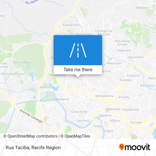 Rua Taciba map