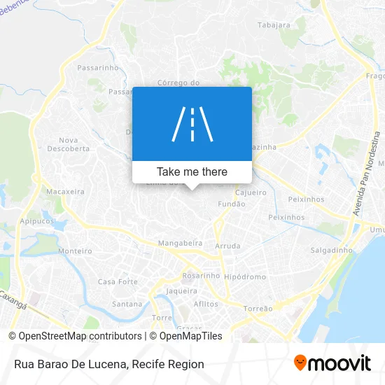 Rua Barao De Lucena map