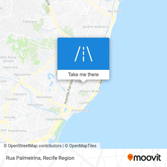 Rua Palmeirina map