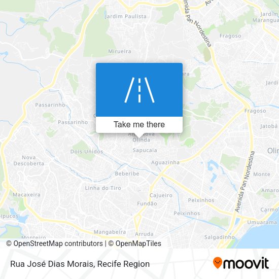 Rua José Dias Morais map