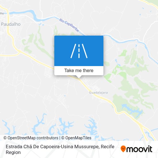 Estrada Chã De Capoeira-Usina Mussurepe map