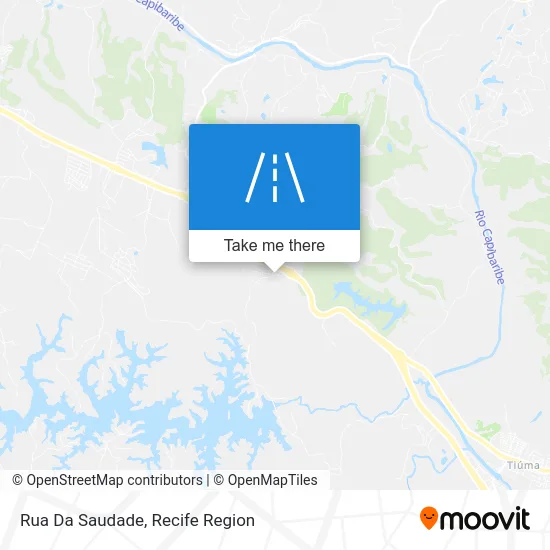 Rua Da Saudade map