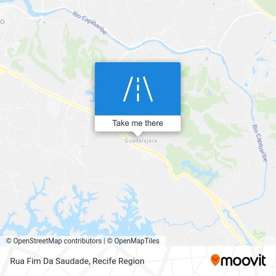 Rua Fim Da Saudade map