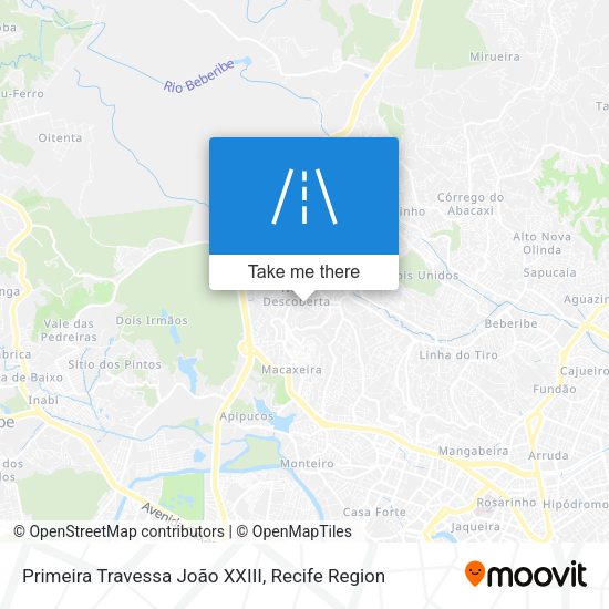 Primeira Travessa João XXIII map