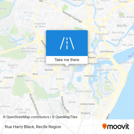 Rua Harry Black map