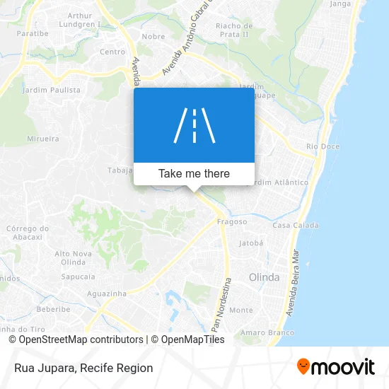 Rua Jupara map