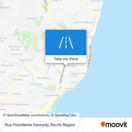 Rua Presidente Kennedy map