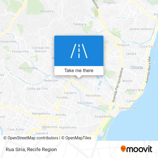 Rua Síria map