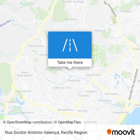 Rua Doutor Antônio Valença map