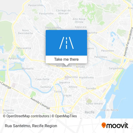 Rua Santelmo map