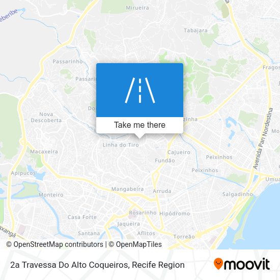 2a Travessa Do Alto Coqueiros map