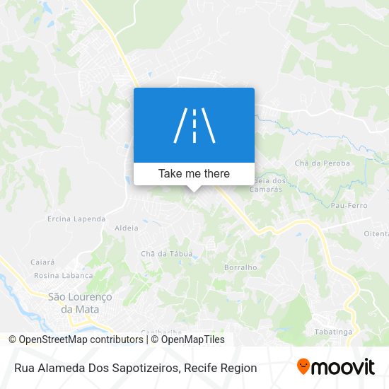 Rua Alameda Dos Sapotizeiros map