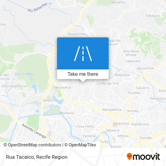 Rua Tacaico map