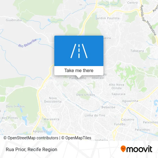 Rua Prior map