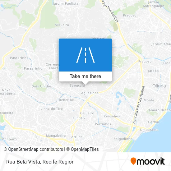 Rua Bela Vista map