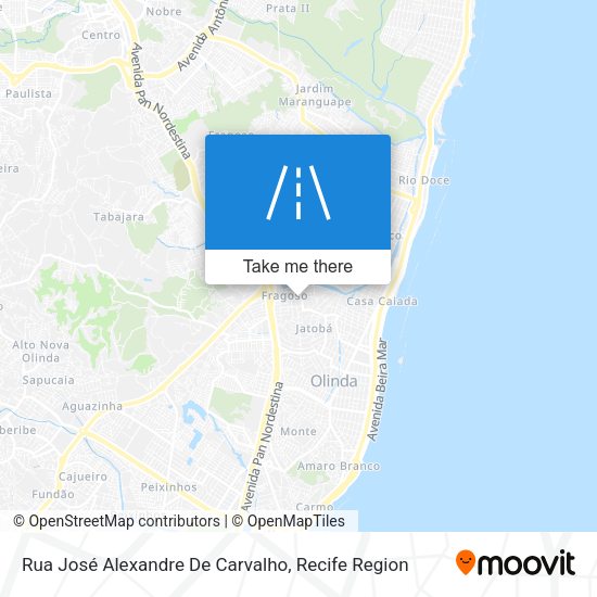Rua José Alexandre De Carvalho map