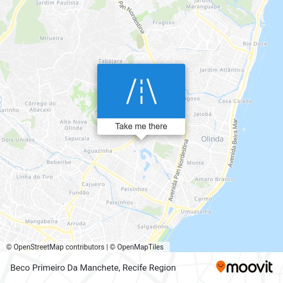 Beco Primeiro Da Manchete map