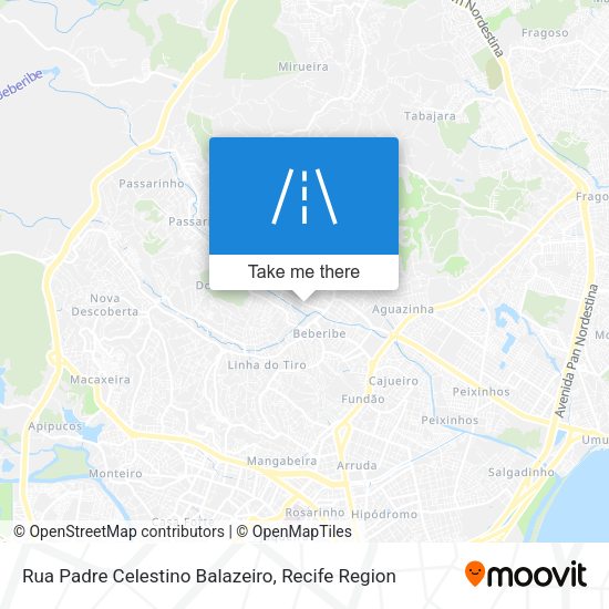 Rua Padre Celestino Balazeiro map